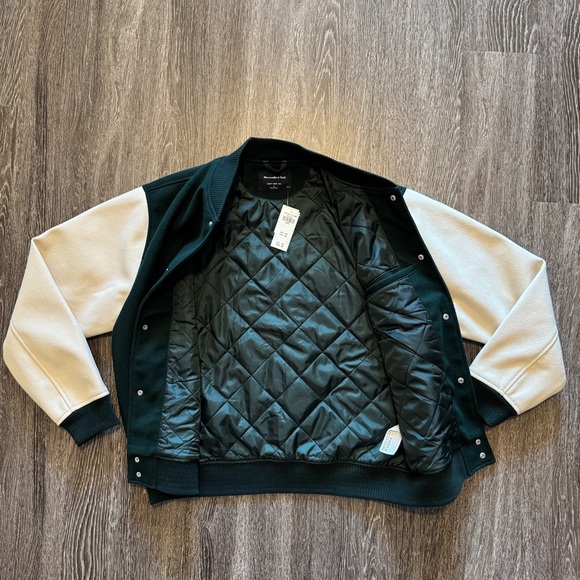 Abercrombie & Fitch Varsity Bomber Jacket - Picture 2 of 7